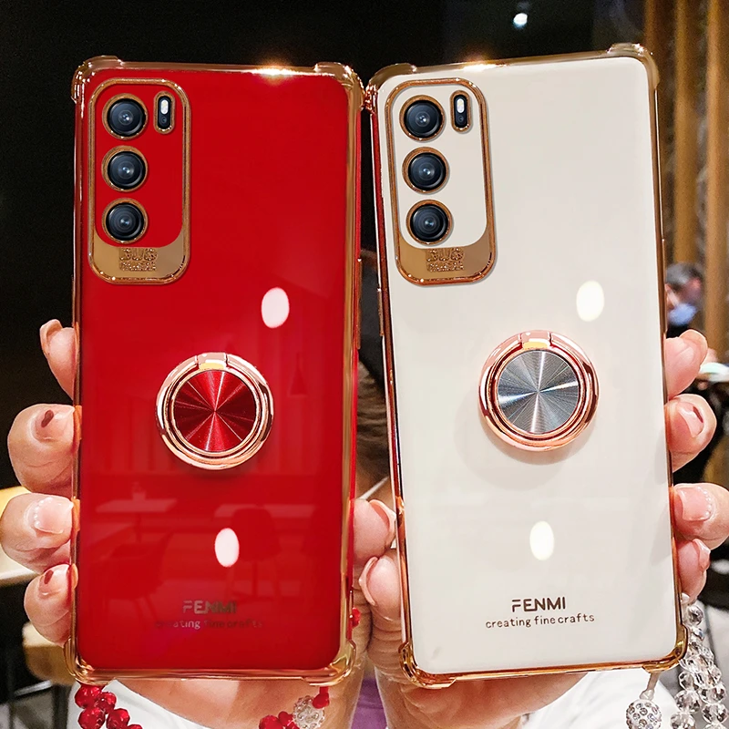 oppoReno6pro十手机壳女款Reno6新reon6pro气囊硅胶套5G网红适用