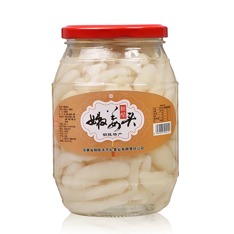 齐松铜陵白姜精选姜头糖醋嫩姜醋泡姜下饭泡菜产地铜陵生姜900g