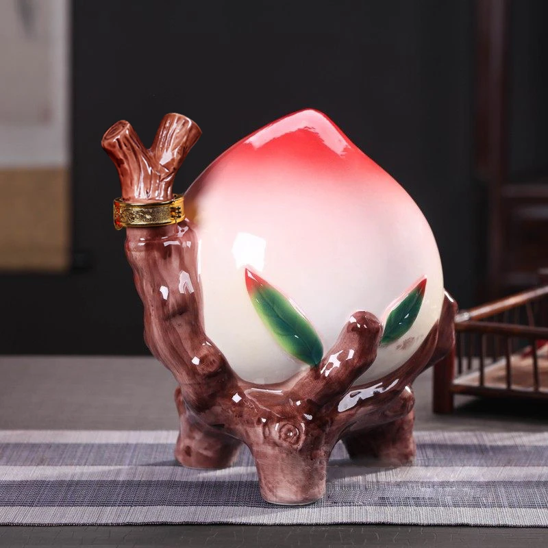 陈大福酱香型封坛酒53度寿桃纯粮酿造酱香酒5斤/坛整箱53度2500ml