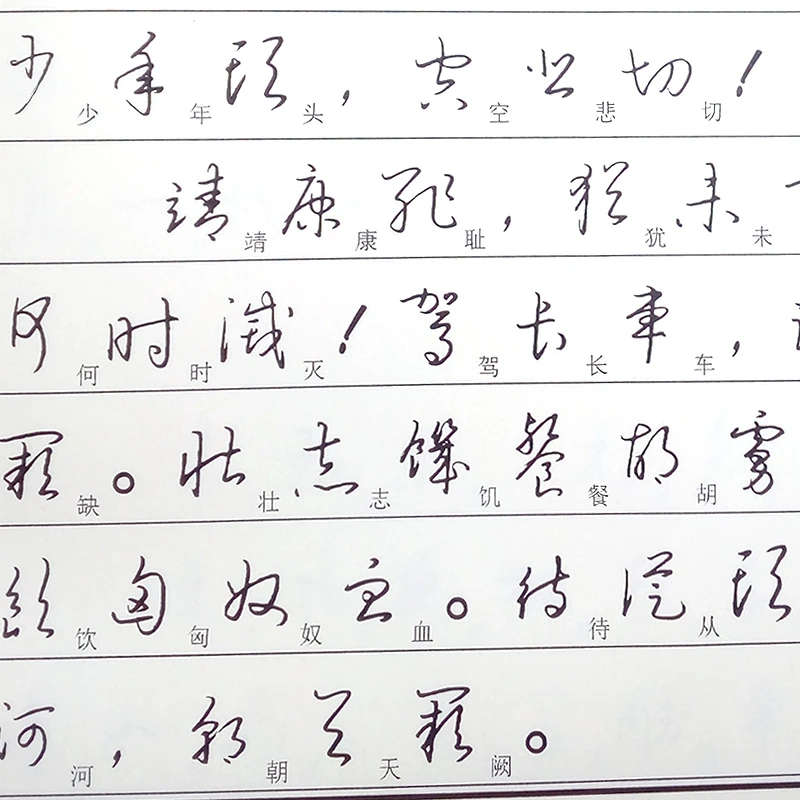草书字帖成人学生初学速成教程连体行书 行草字典钢笔临摹练字帖