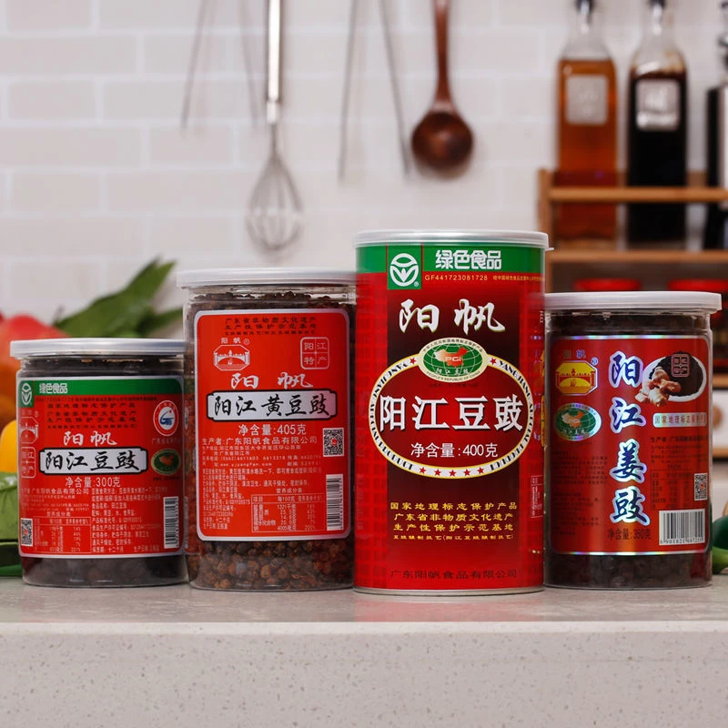 阳帆牌阳江豆豉300克/405克罐装原味豆鼓阳江特产广东风味豆豉