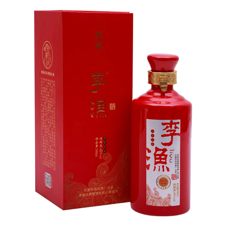 李渔【婚庆推荐】野荞麦白酒清香型宴请送礼款45度500ml*6
