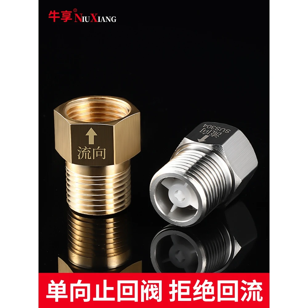 单向止回阀卫生间水管马桶防反水水表逆止阀热水器4分止逆阀家庭