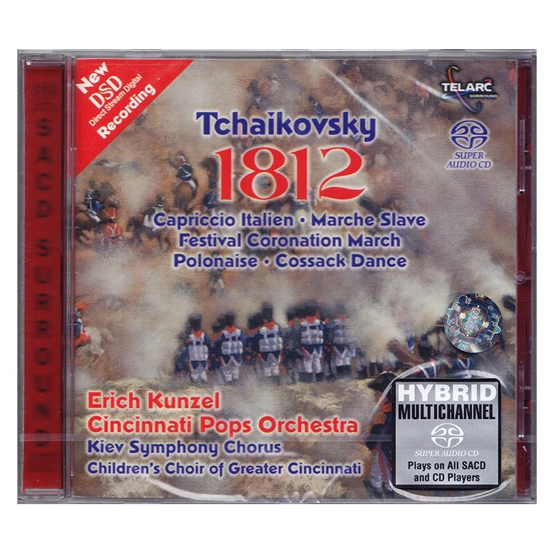 TELARC 柴可夫斯基 1812序曲 SACD 孔泽尔 CD/黑胶 SACD60541碟片