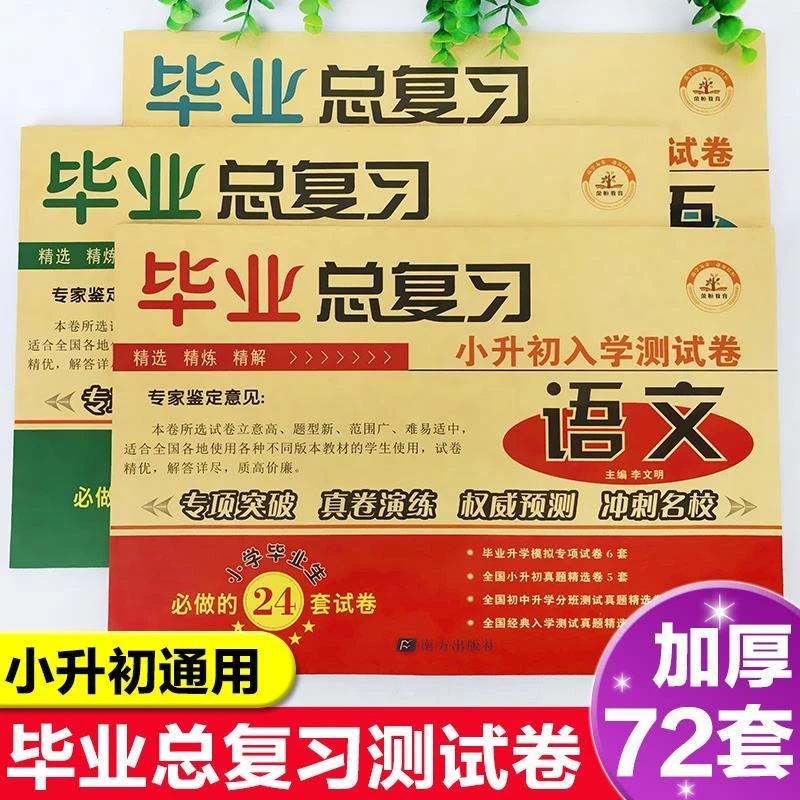 小升初总复习真题卷复习资料小升初必刷题人教版北师通用版测试卷