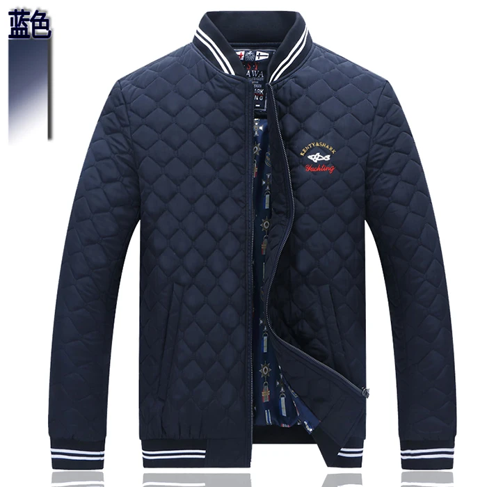 肯迪鲨鱼秋冬季男士棉衣休闲外套中青年棉袄棉服大码棉上衣外套