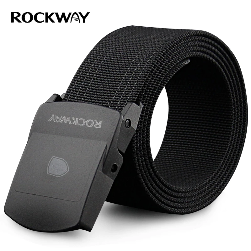 ROCKWAY/岩途战术腰带休闲裤带军风加硬快干韩版男士帆布带平滑扣
