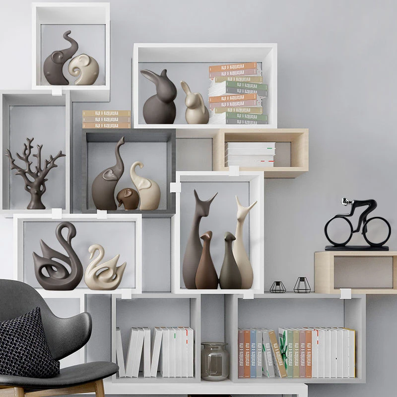 北欧现代酒柜装饰品摆件客厅创意电视柜办公室工艺品桌面小摆件