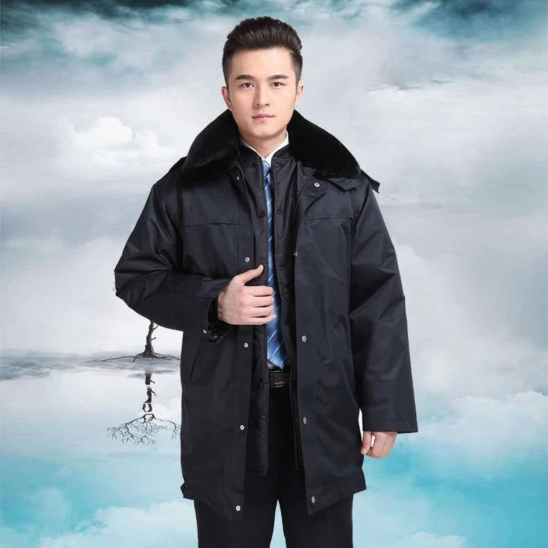 冬季羊皮毛内胆中长款保暖加厚户外防寒挡风服男女同款（内胆可拆）