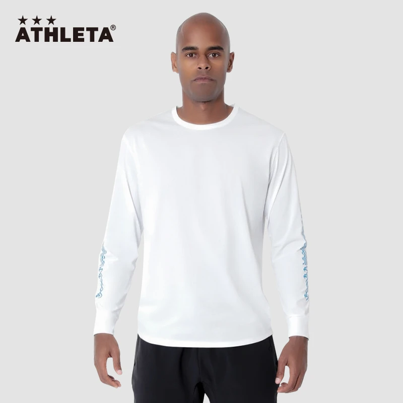 ATHLETA阿仕利塔运动t恤长袖男速干白色跑步女篮球吸汗训练服上衣