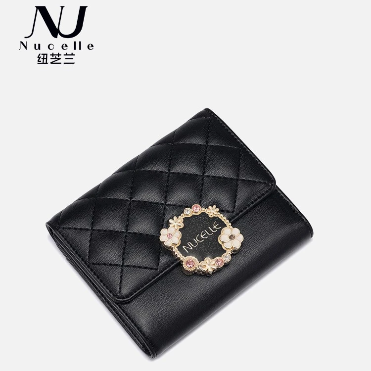 NUCELLE/紐芝蘭钱包女士短款2022年新款韩版折叠钱夹迷你零钱包包