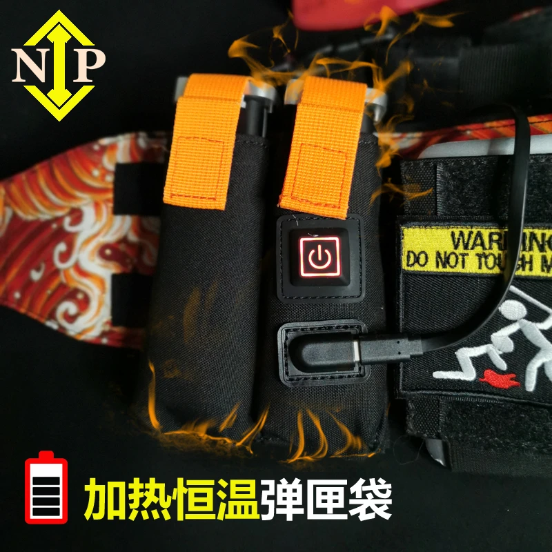 NIP恒温加热9mm汽水可乐反吹BB弹夹袋双联弹匣套IDPA IPSC射击