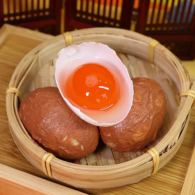 红泥腌制正宗传统广西北部湾精选红树林自然散养个头海鸭生咸鸭蛋