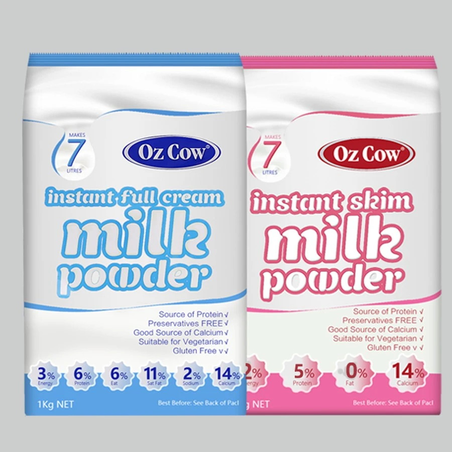 ozcow金可澳澳洲原装草饲速溶纯牛奶粉儿童青少年成人老年人1000g