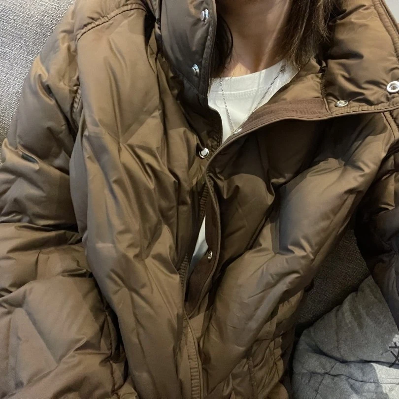 高品气质系绳款羽绒服女装