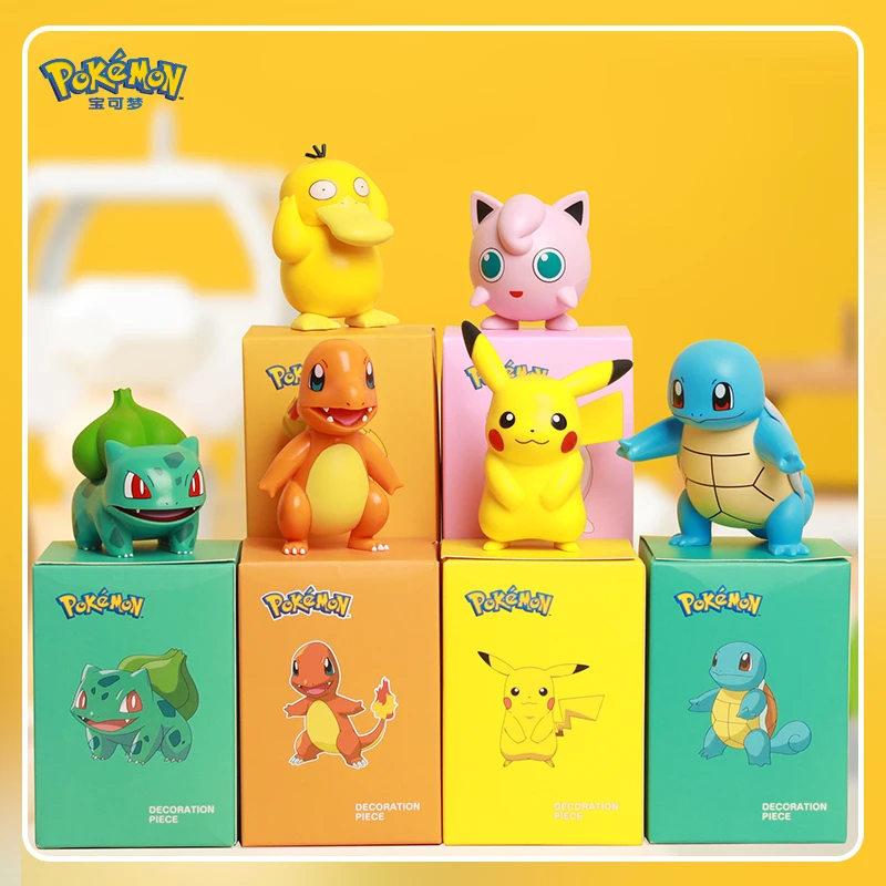 正版皮卡丘桌面摆件宝可梦神奇宝贝汽车车载摆件动漫周边儿童玩具