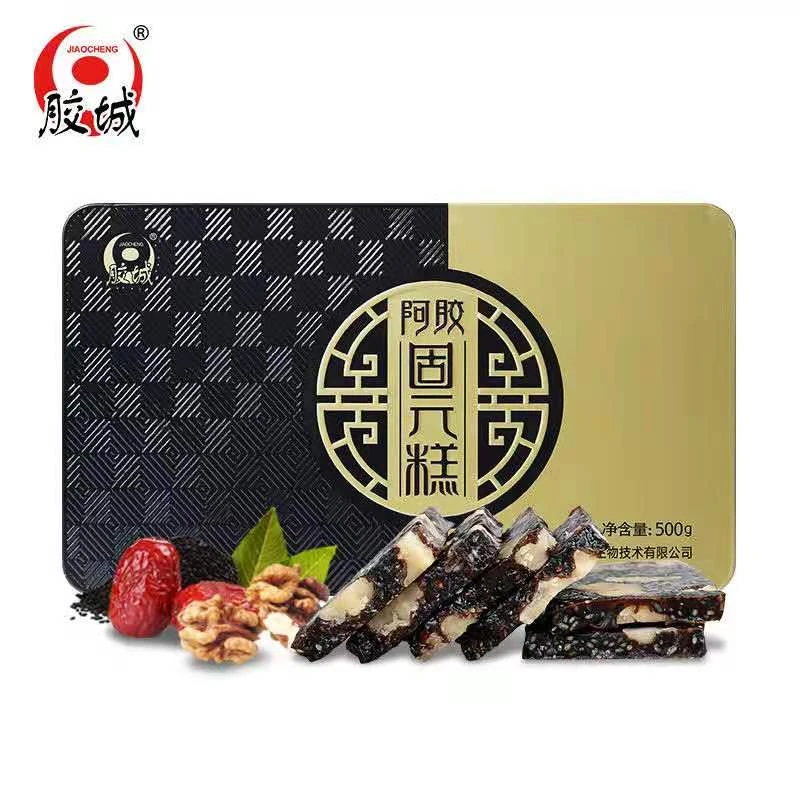 蒋老师专属【拍一发三盒】东阿胶城铁盒阿胶固元糕500g女性滋补