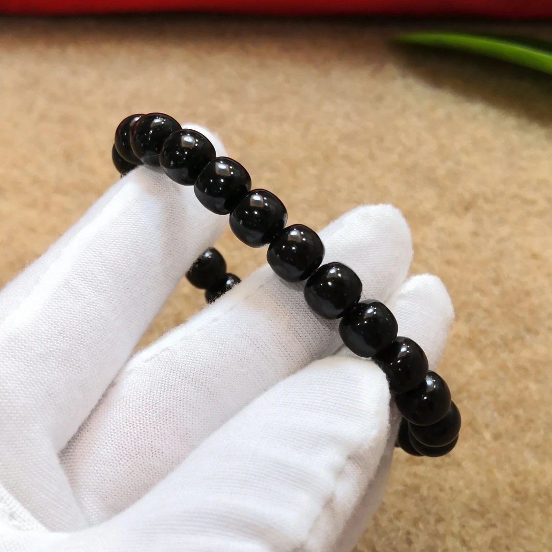 蒂王9*8老型桶手串/纯手工干磨高抛/原生态印尼老椰蒂/特细选25颗