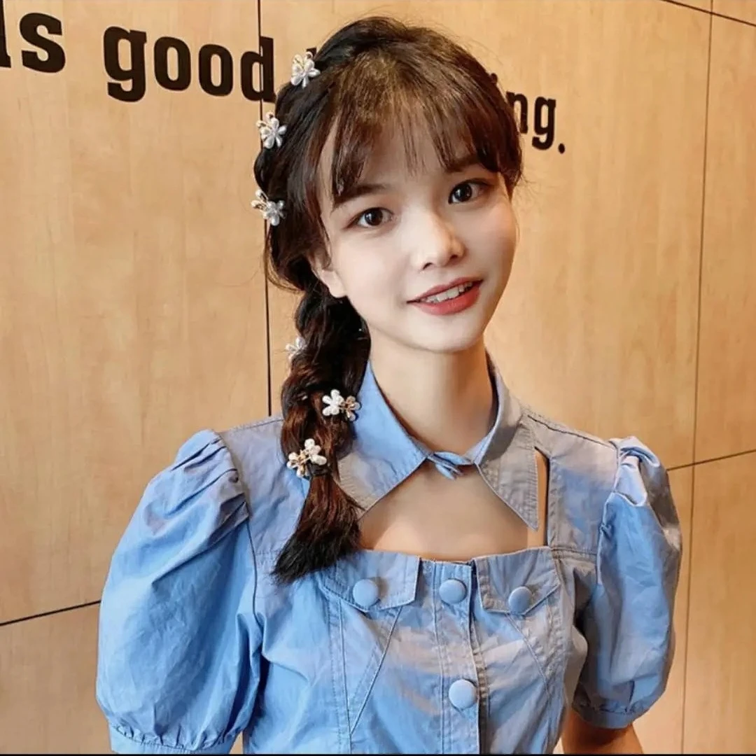 双面五瓣花小抓夹仙女气质精致少女侧边夹小女孩发饰