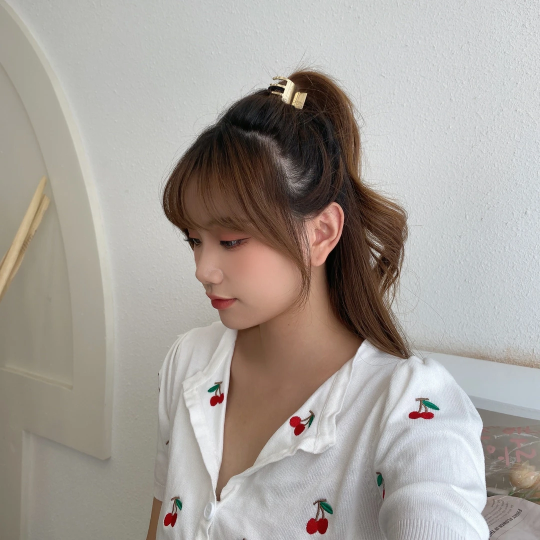 高马尾小抓夹气质发夹发饰可爱简约蓬松扎ins