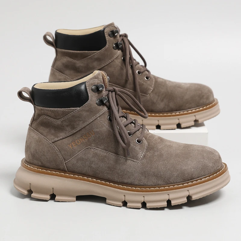 马丁靴男款男士鞋春秋季透气鞋工装靴英伦风男鞋男式马丁鞋靴子