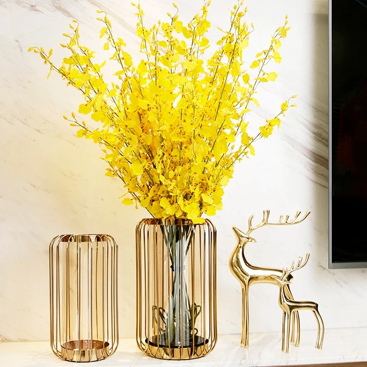 轻奢玻璃花瓶摆件创意客厅干花插花花艺现代玄关电视柜餐桌装饰品