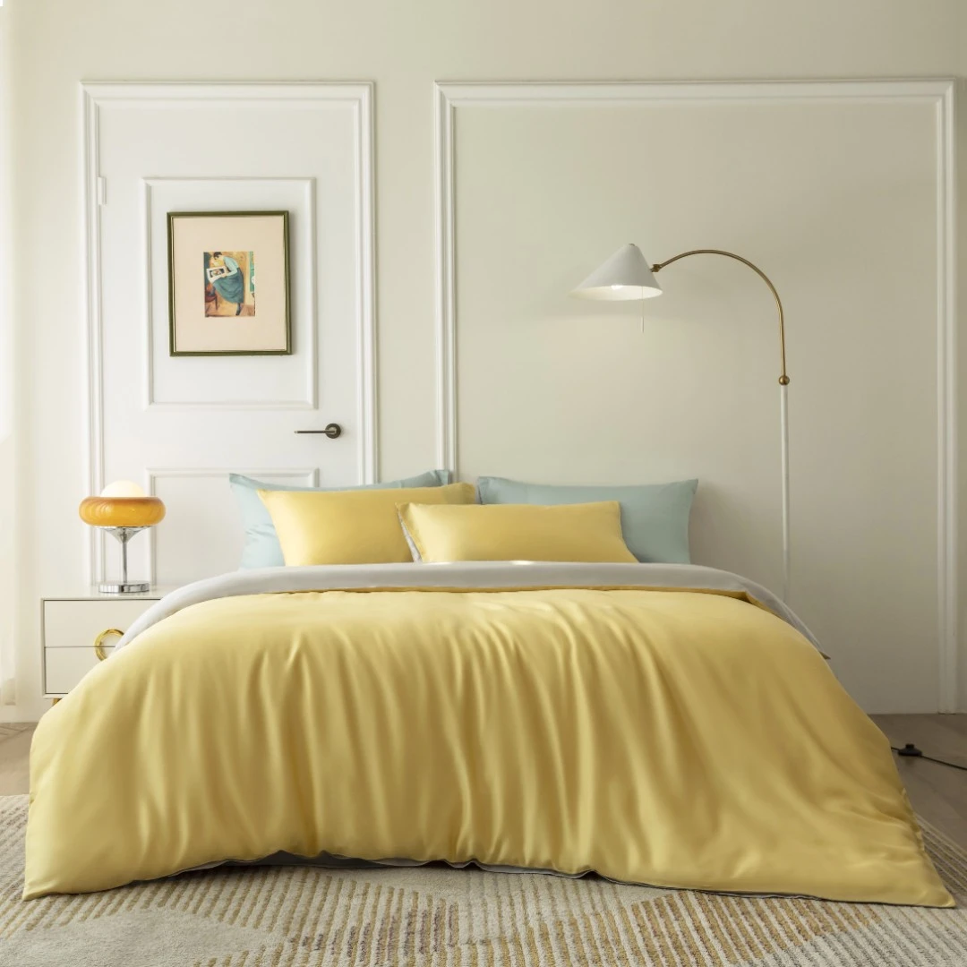 宜色家早春新品天丝柔肤莱赛尔LF天丝纯色凉感轻奢四件套断码捡漏