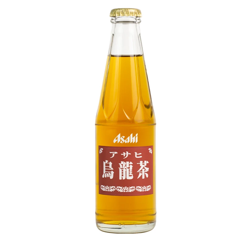 日本进口Asahi朝日乌龙茶茶饮料200ml玻璃瓶装