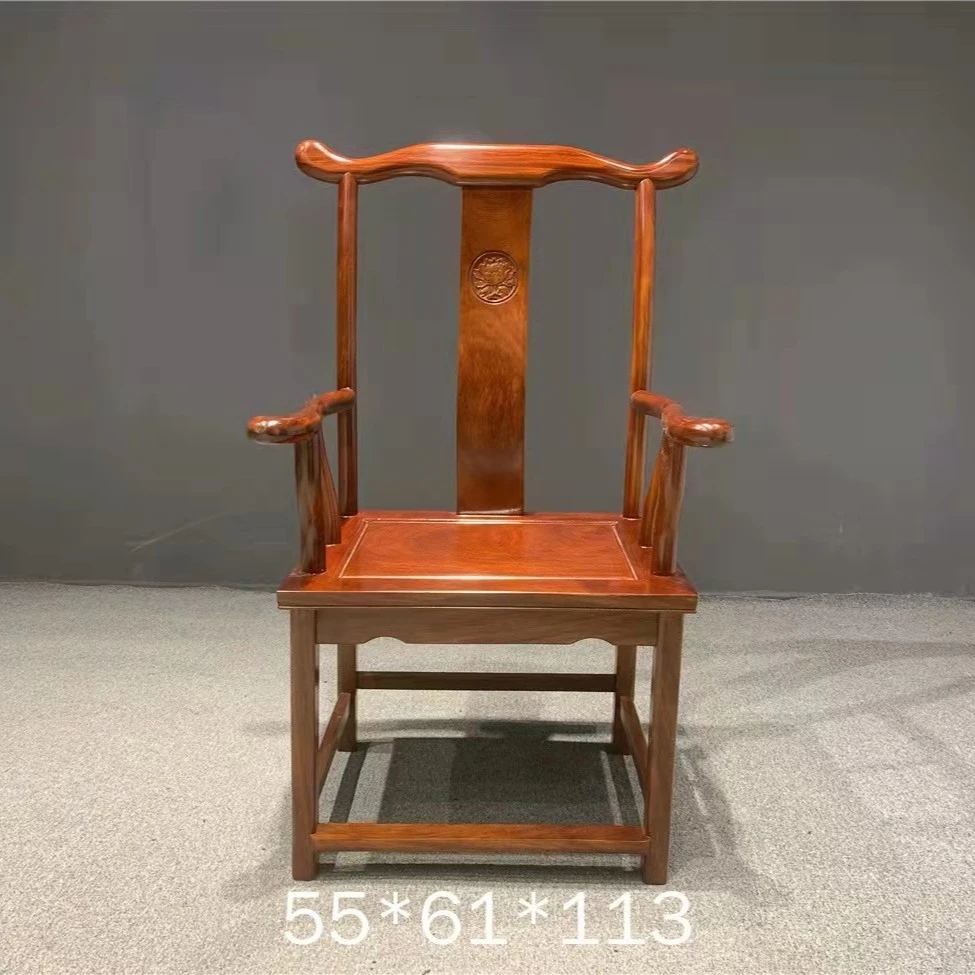 非洲红塔利官帽椅 加粗加厚 榫卯工艺