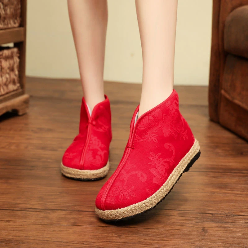 1    孤品  1699-05秋冬季新款古风女棉鞋