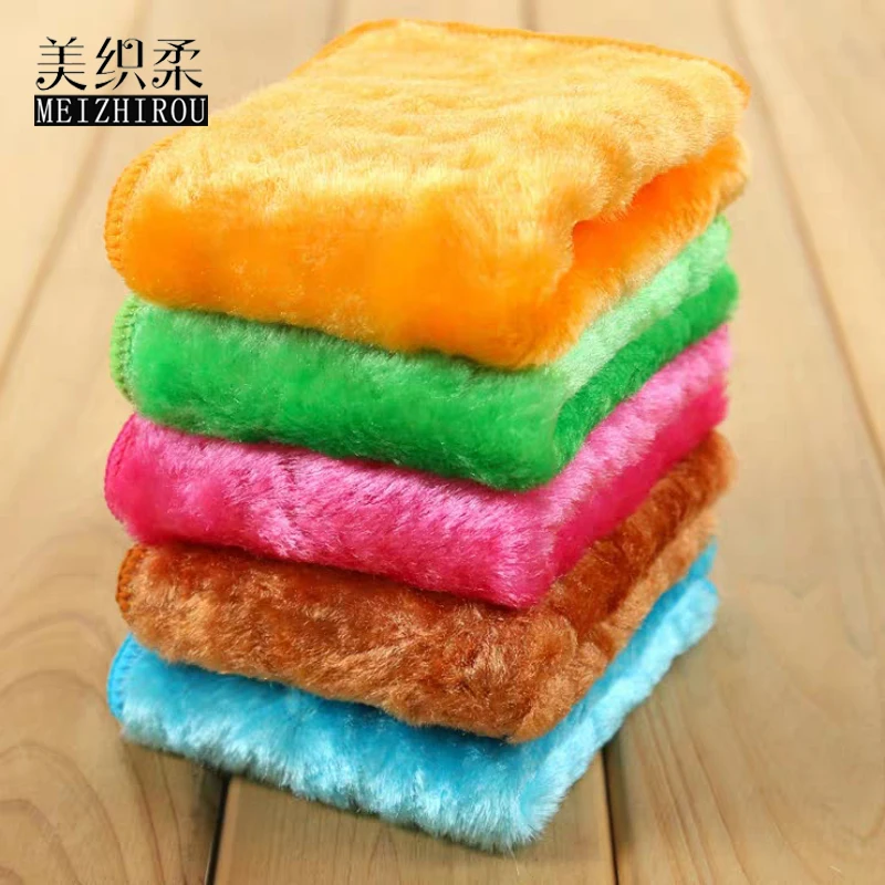 神奇抹布去油木纤维洗碗布不沾油洗碗巾双层加厚厨房神器百洁布
