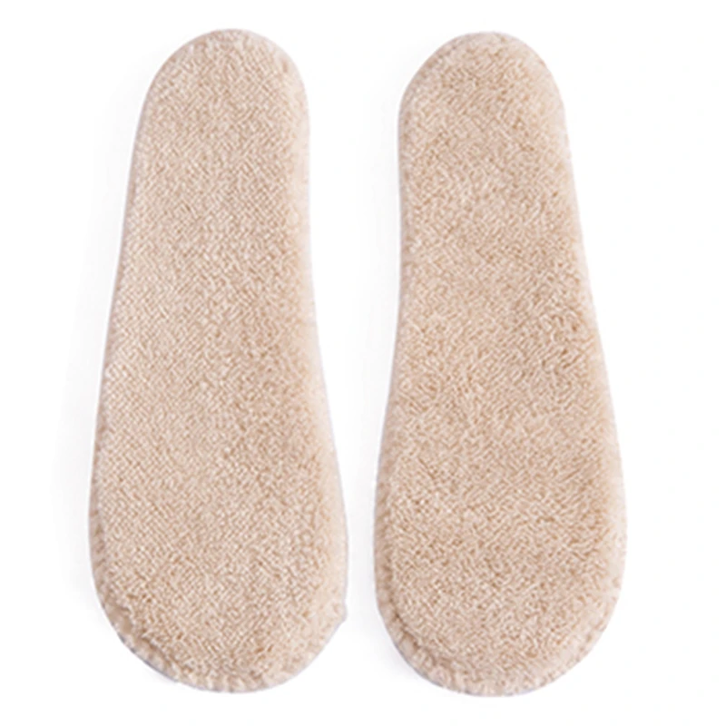 鞋垫毛绒加厚加绒防水棉拖鞋更换用居家室内家用可清洗（1对装）