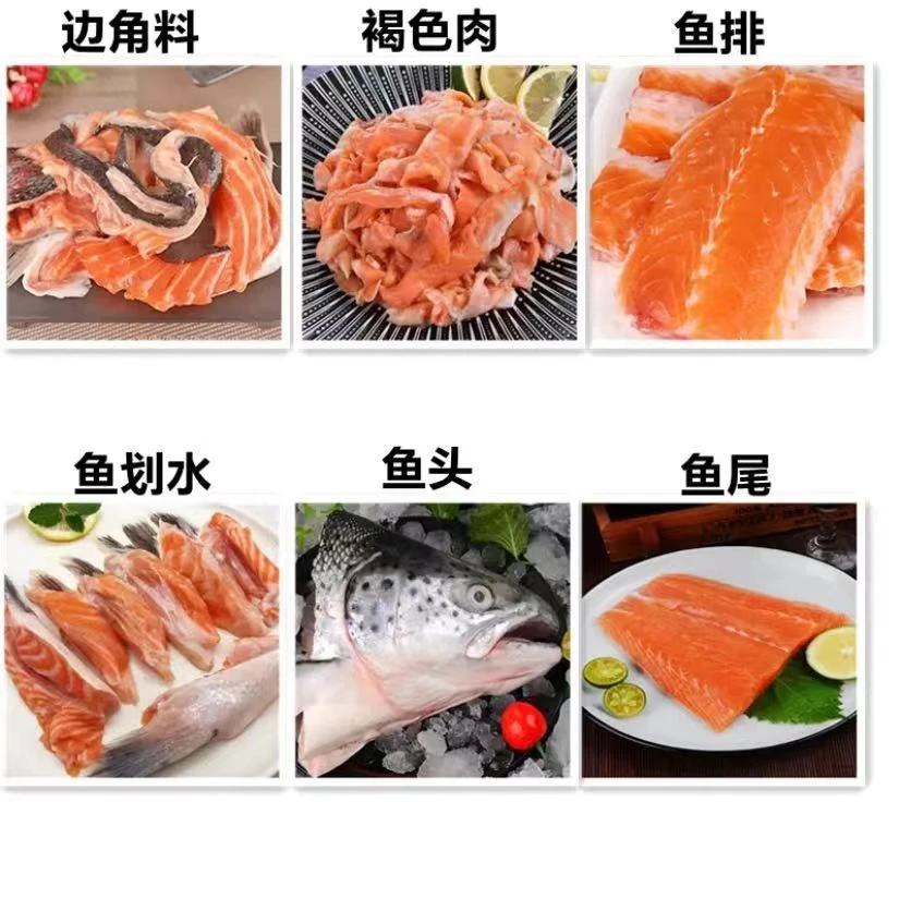 丹麦法罗三文鱼、章红鱼头边角料 净重500g