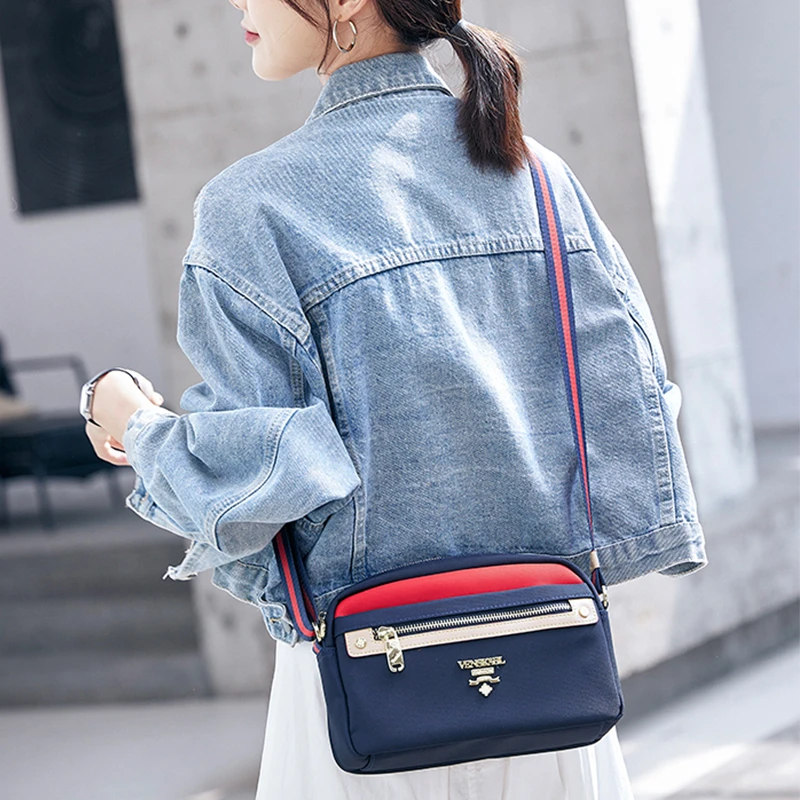 Venska.B.L/温斯凯2022新款尼龙单肩女包女小包防水牛津布斜挎包
