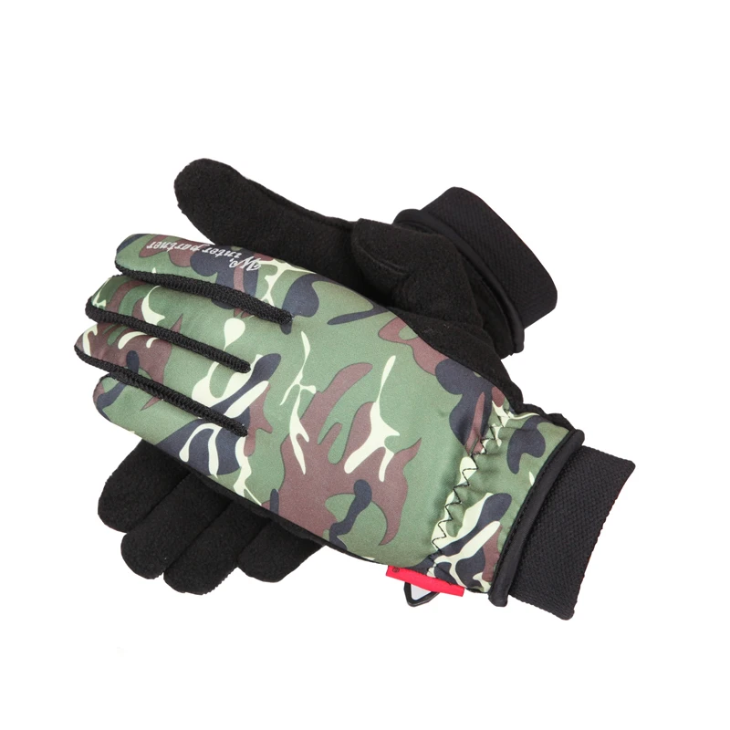迷彩手套加绒加厚防寒开车防冻