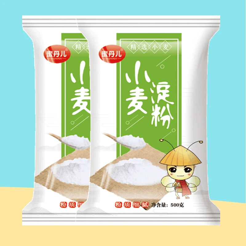 蜜丹儿澄粉澄面 家用 小麦淀粉500g/袋肠粉专用粉冰皮月饼粉凉皮