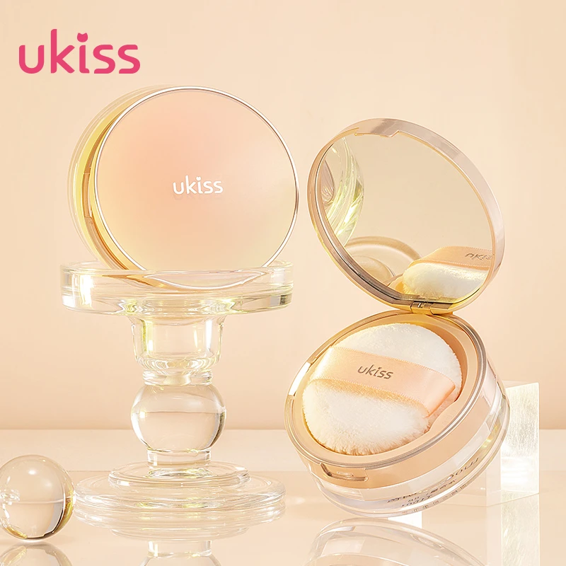 UKISS散粉定妆粉饼控油持久防水防汗不脱妆学生平价干粉油皮蜜粉