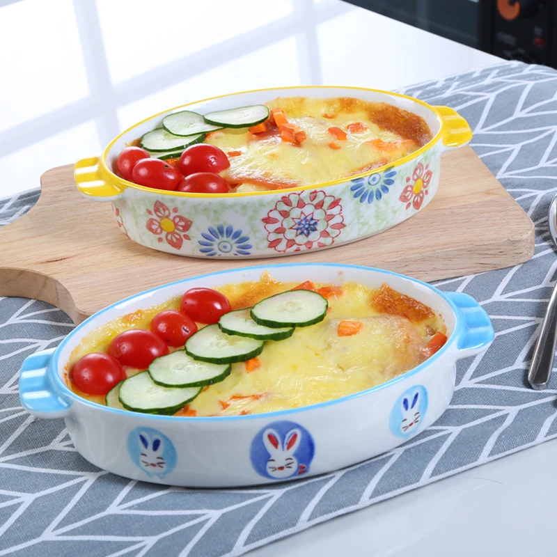 芝士焗饭盘陶瓷西餐盘子