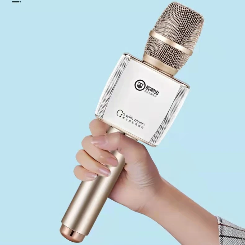 屁颠虫F3话筒音箱一体麦克风无线手机直播声卡手持儿童k歌神器