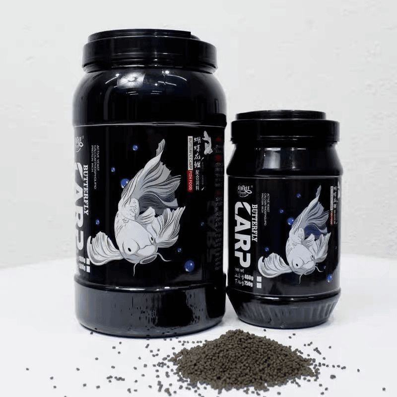 印尚红蝴蝶龙鲤配合饲料 高蛋白易消化多重营养 增体增艳沉底饲料