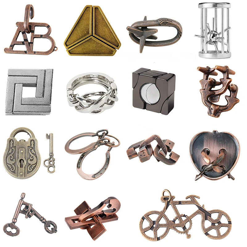 （单品）合金益智玩具 锌合金智力扣九连环智力解环儿童礼物