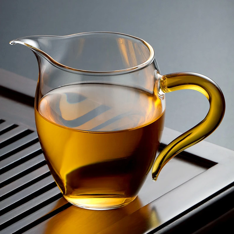 玻璃公道杯加厚耐热透明公杯分茶器过滤茶漏套装茶具配件