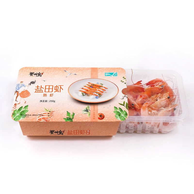 脊岭岛生态盐田熟冻虾250g*36/40