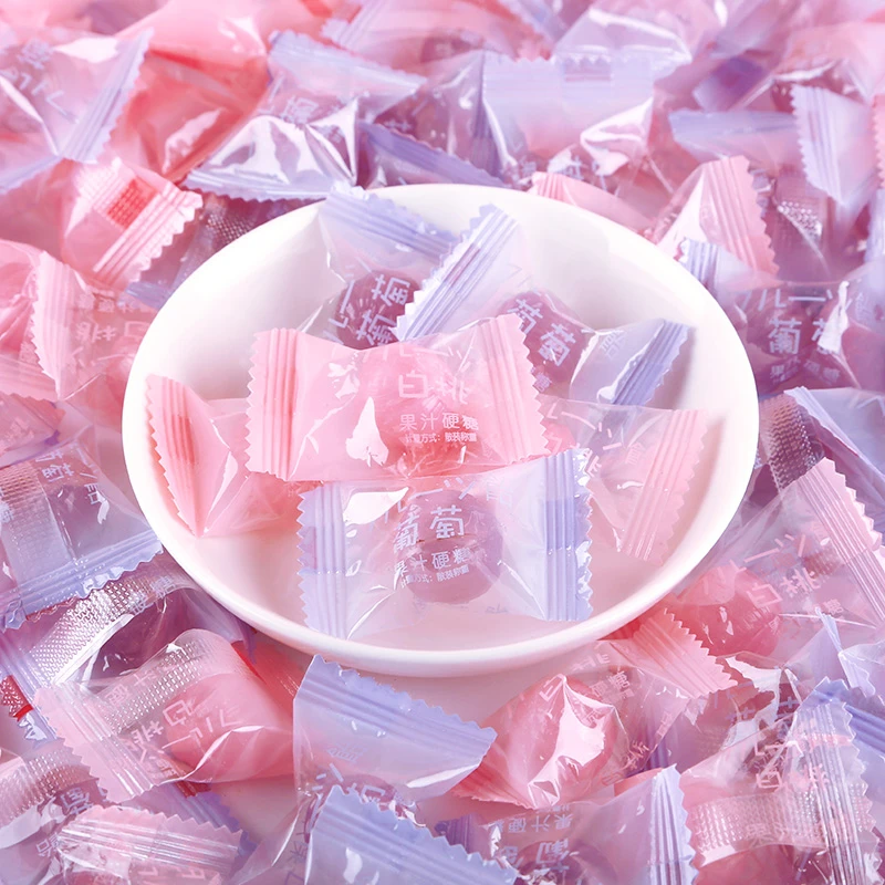 WiFi网红白桃水果硬糖果高颜值告白送人结婚喜糖办公室小零食100g