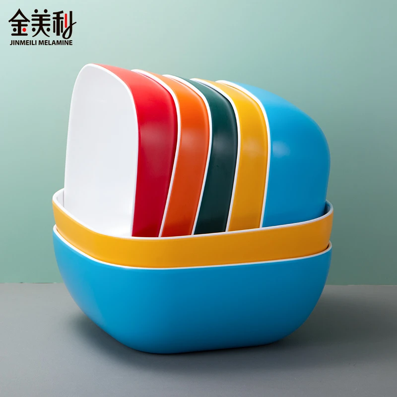 网红麻辣烫碗商用菜品展示盘大号四方碗冷锅串串盆钵钵鸡冷串串盘