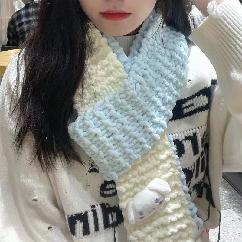 手工diy围巾粗毛线团自制编织玉桂狗材料包冰条线礼物送女友闺蜜