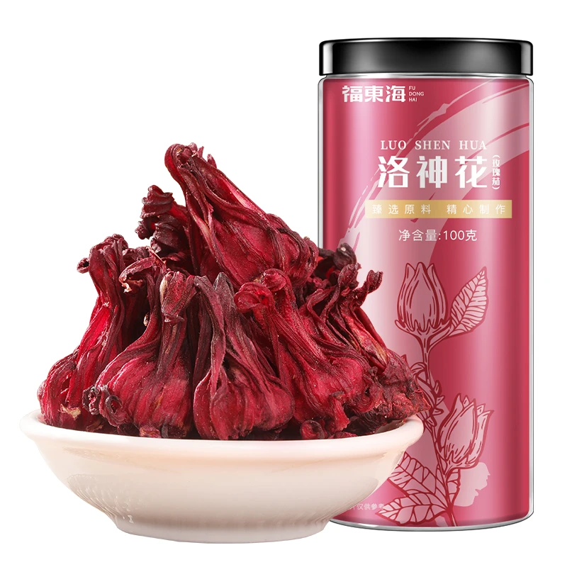 福东海 洛神花100g 大朵手工干玫瑰茄花泡水 云南原产洛神花 瓶装