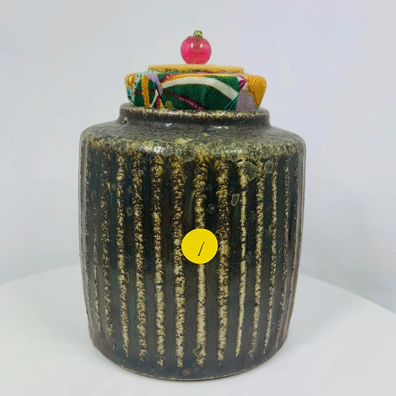 惊【孤品】艺术家栾波  柴燒重落灰茶倉（容量約100克左右）6457