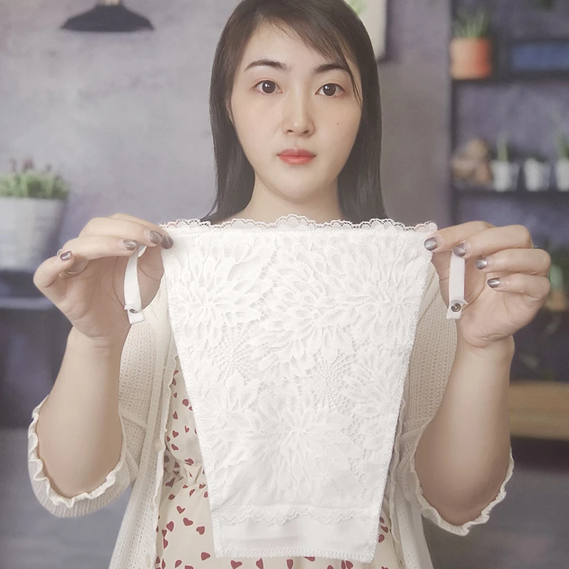 【茵饰】2023新款假领子防走光蕾丝女百搭低领打底内搭时尚假衣领