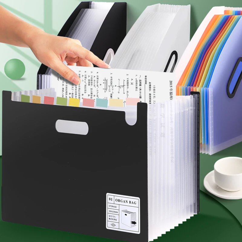 可立式手提文件夹伸缩风琴包多层学生用桌面收纳卷子整理神器高中